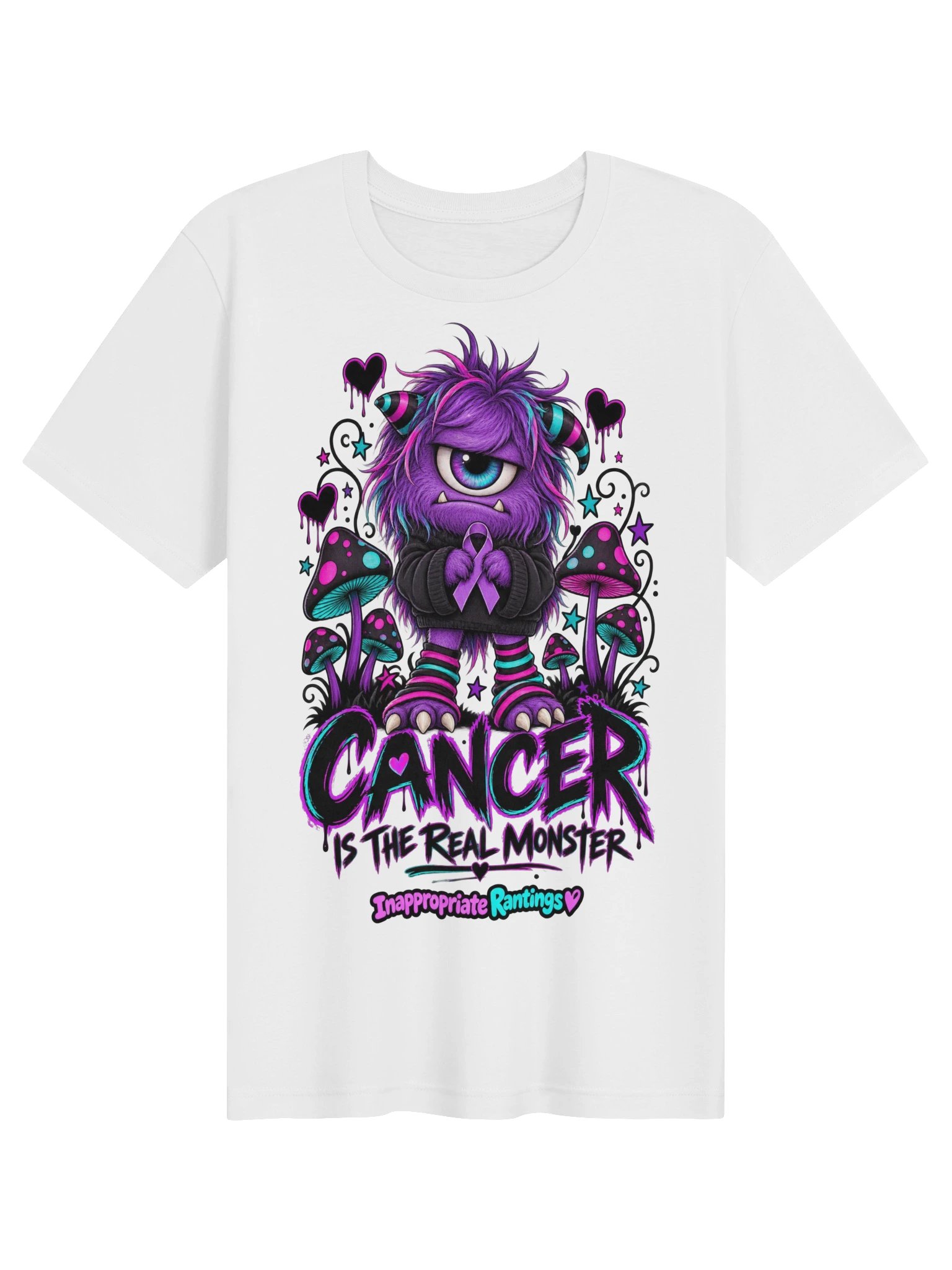 Cancer Is The Real Monster Tee product image (1)