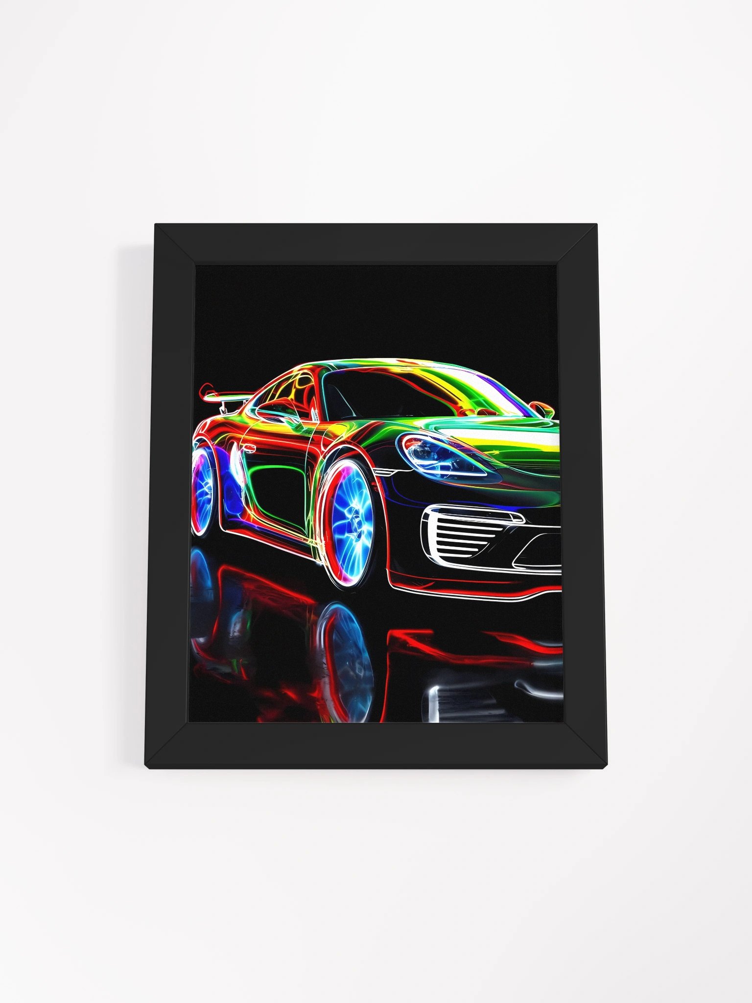 Neon Car Elegance Framed Poster product image (2)
