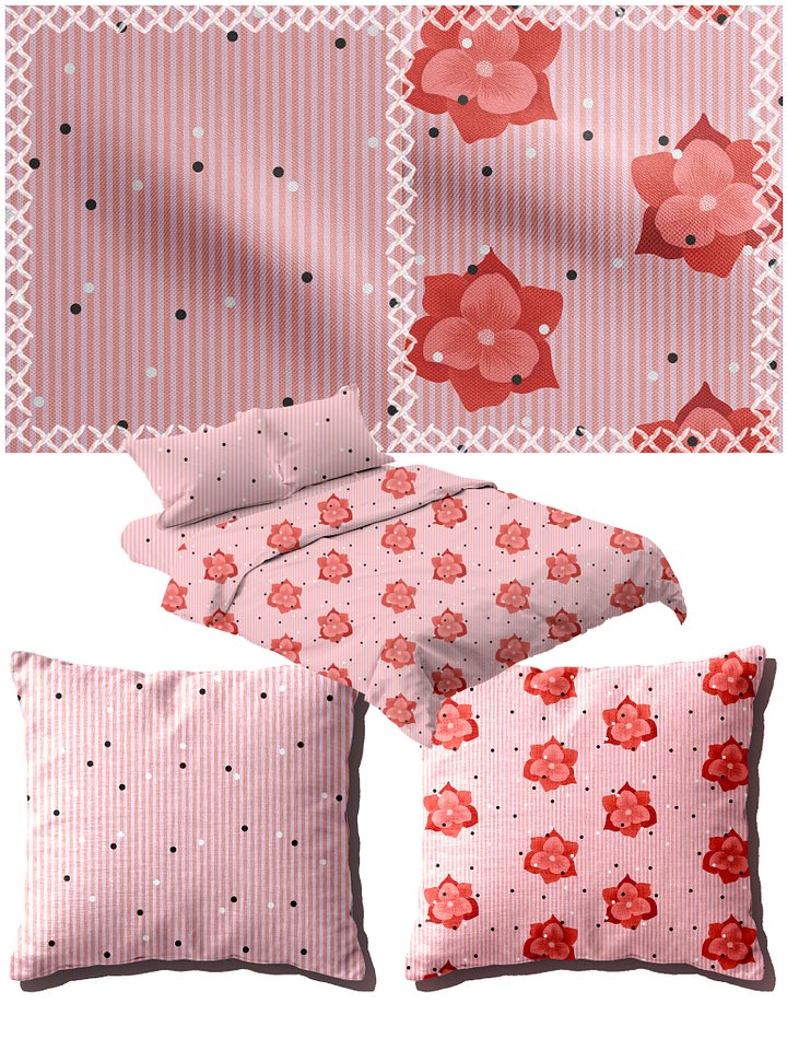 Flowers x geometric shapes patterns (Part 11) (Commercial License) product image (1)