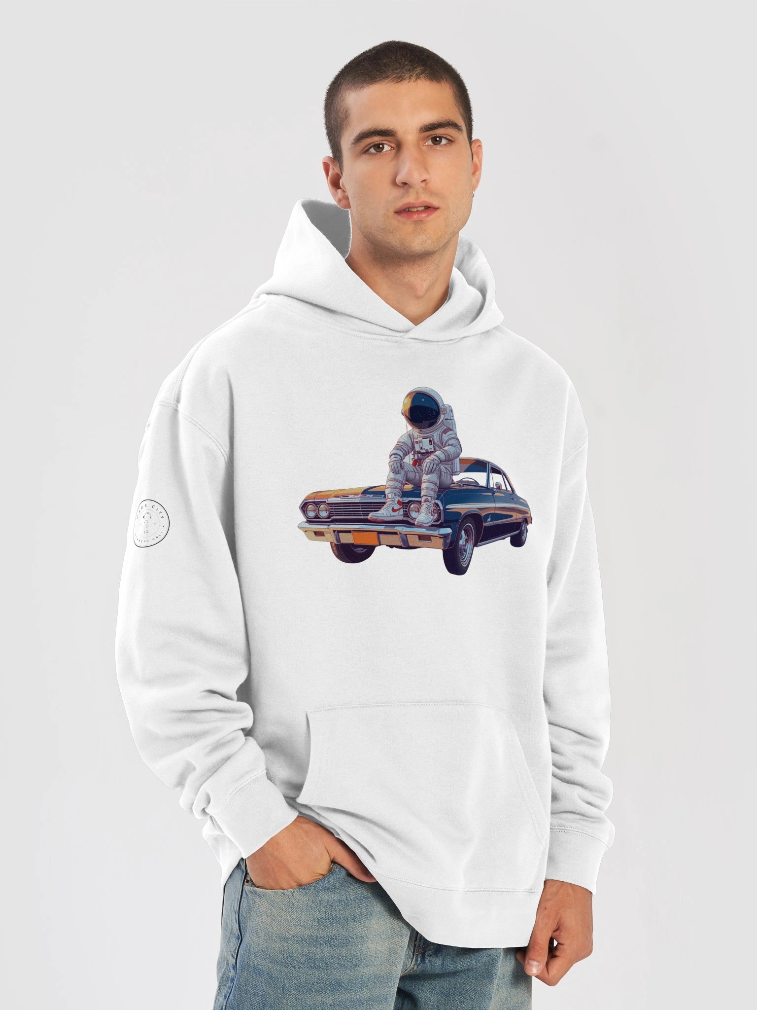 Mars City Astronaut Vintage Coupe Hoodie product image (26)