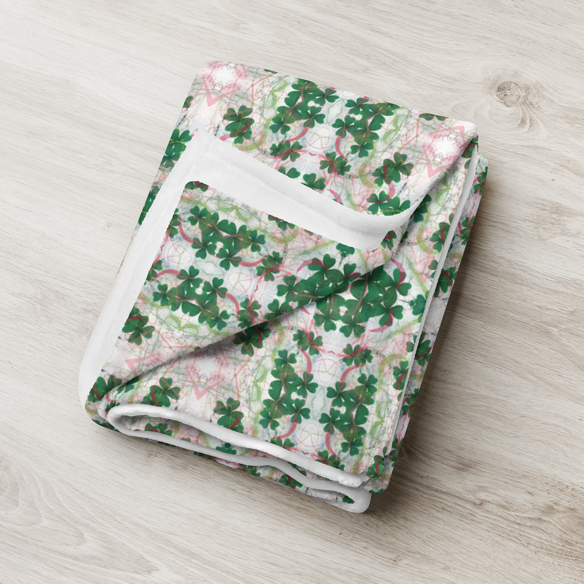 Morning Clover Throw Blanket product image (1)