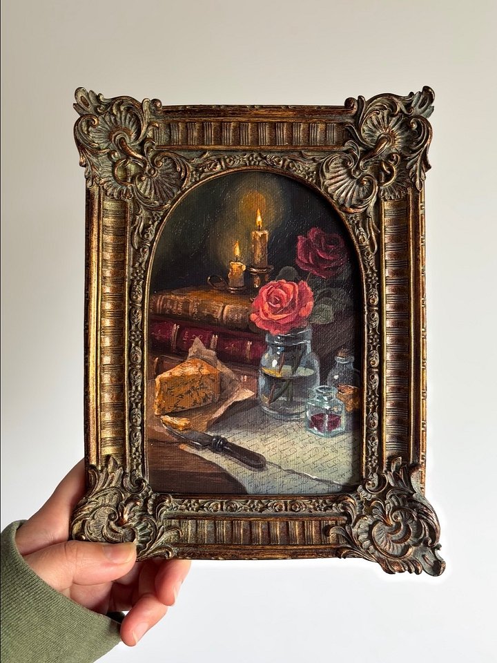 Midnight Snack Framed Textured Canvas Print product image (1)