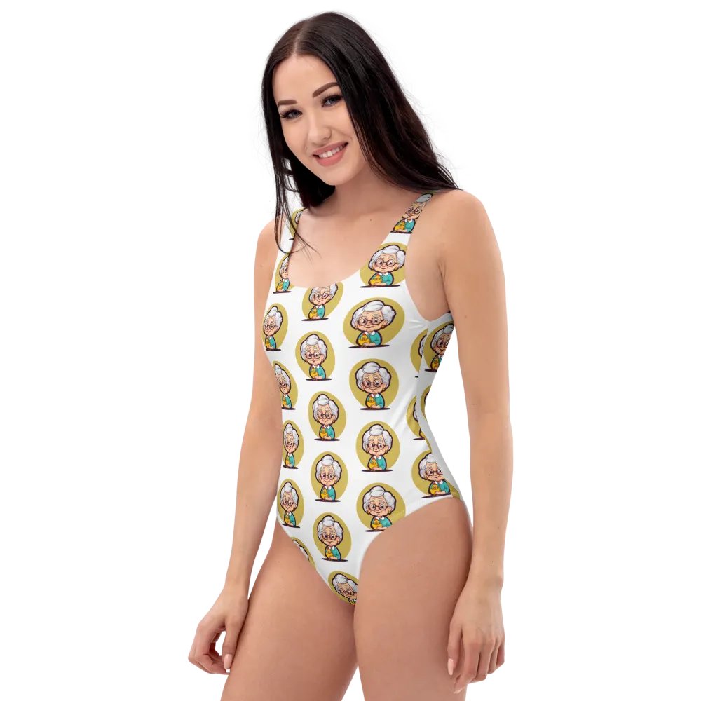Grandma's Garden One-Piece Swimsuit product image (4)