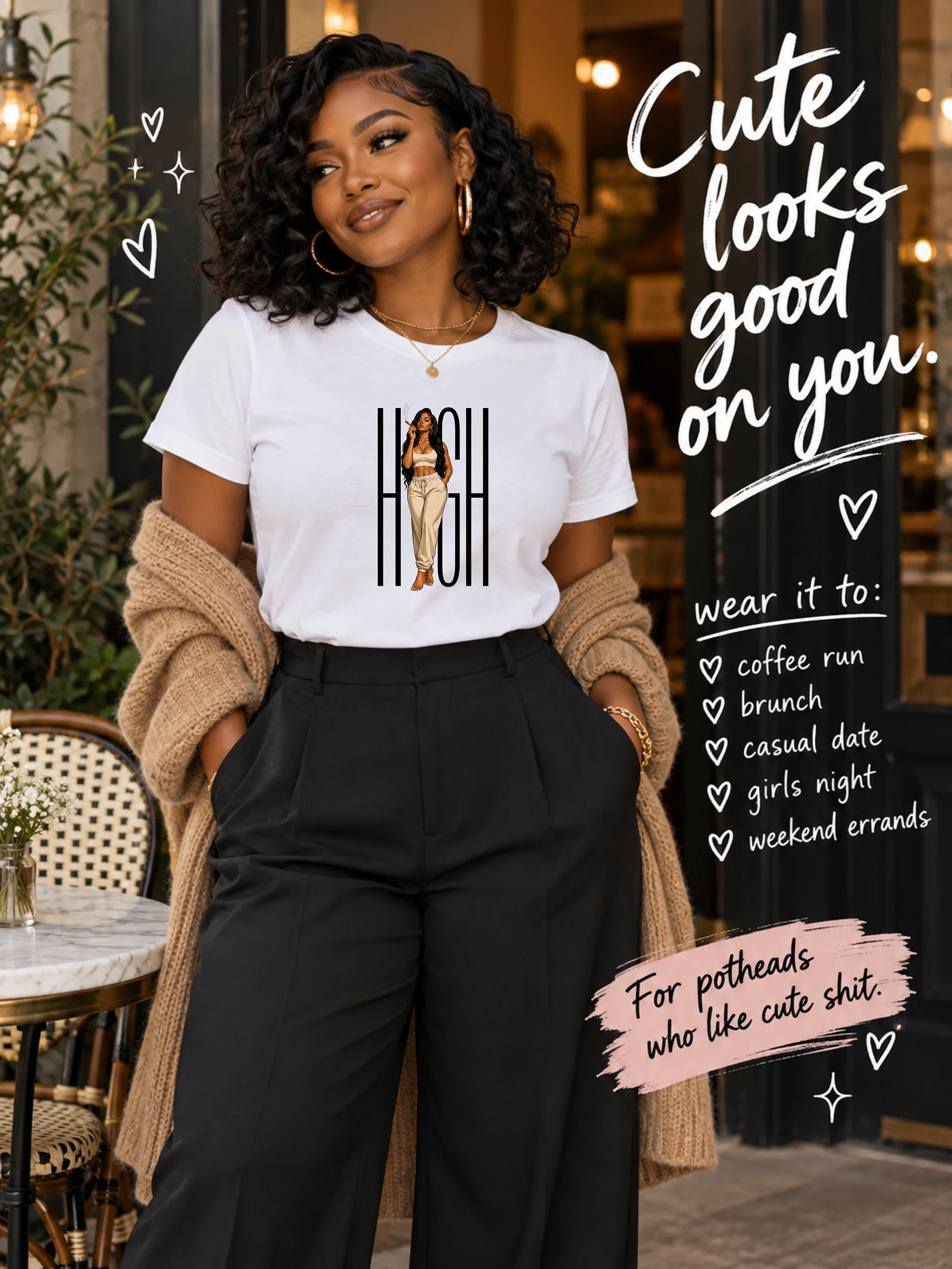 HIGH Graphic T-Shirt product image (1)