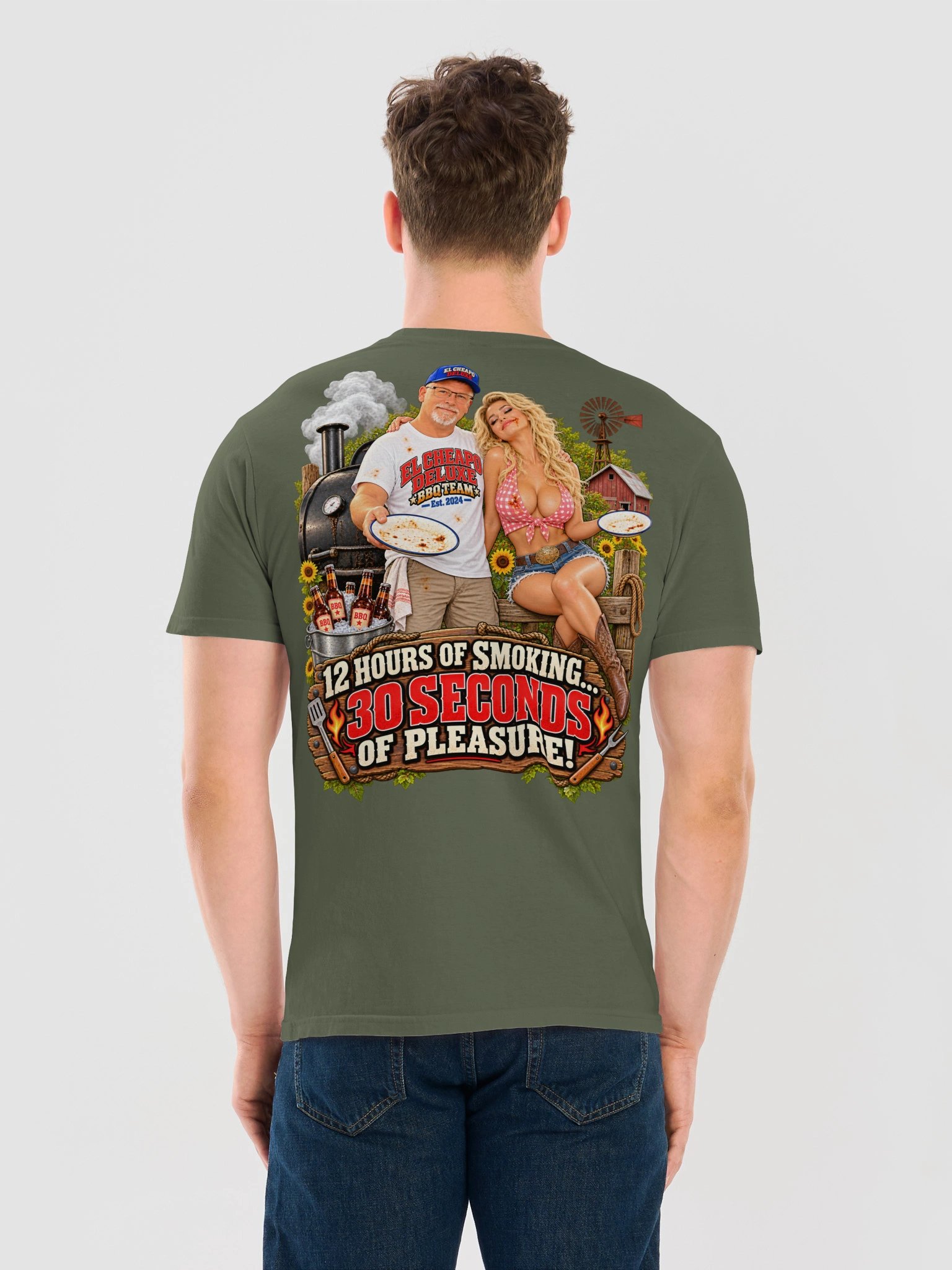 El Cheapo Deluxe BBQ Team - 12 Hour Brisket Tee product image (68)