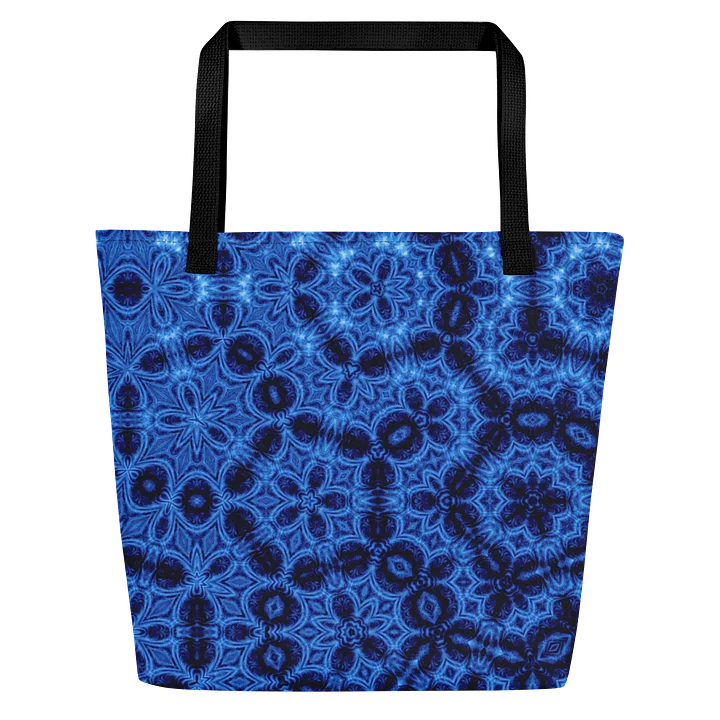 Indigo Lattice Carryall Tote product image (1)