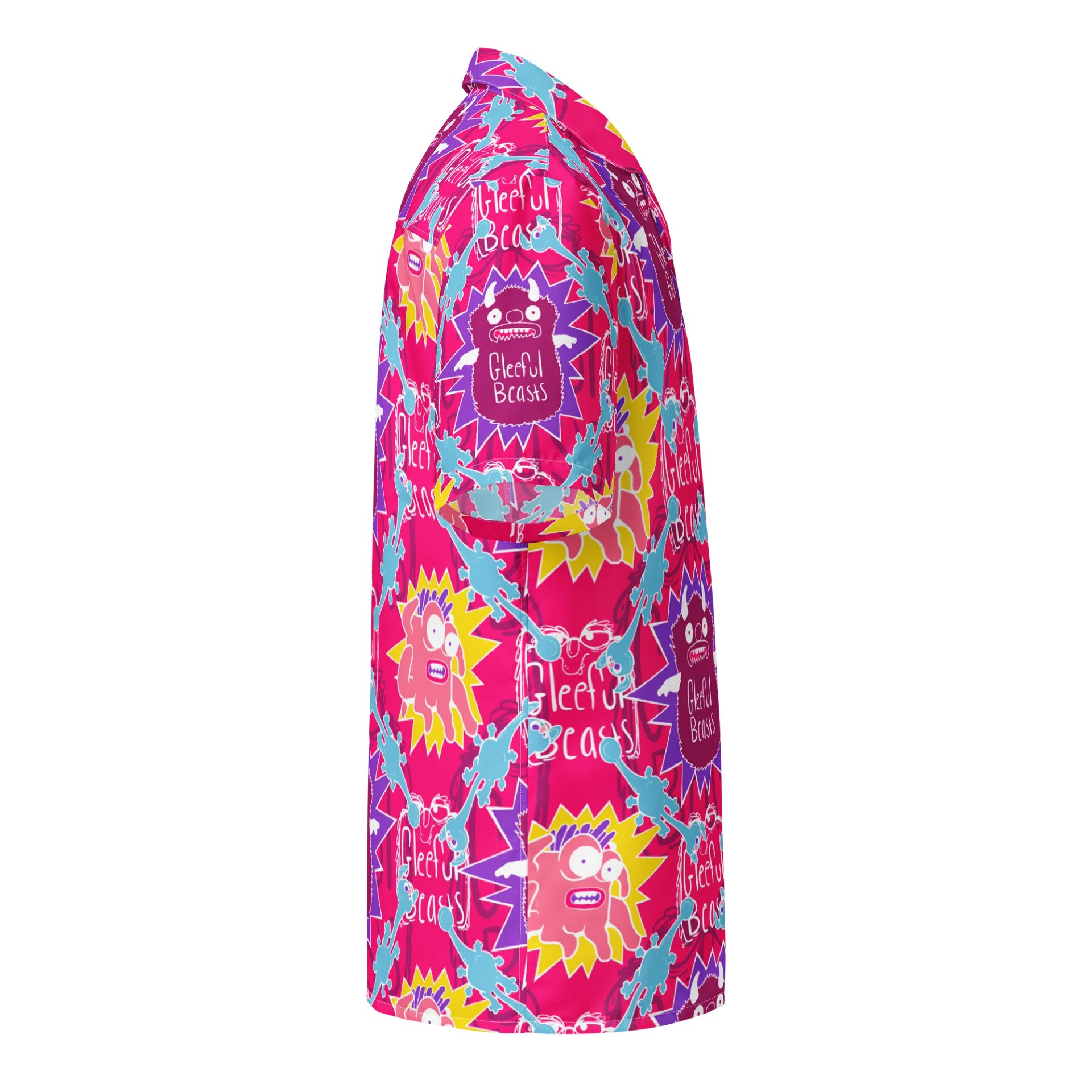 Gleeful Beasts Hawaiian Shirt - Full Color product image (5)