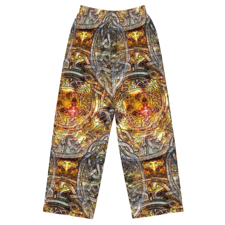 Gold and Silver Celtic Knot Wideleg Pants product image (2)