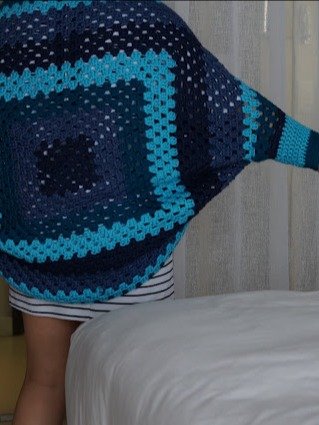 Granny square cardigan crochet pattern product image (1)