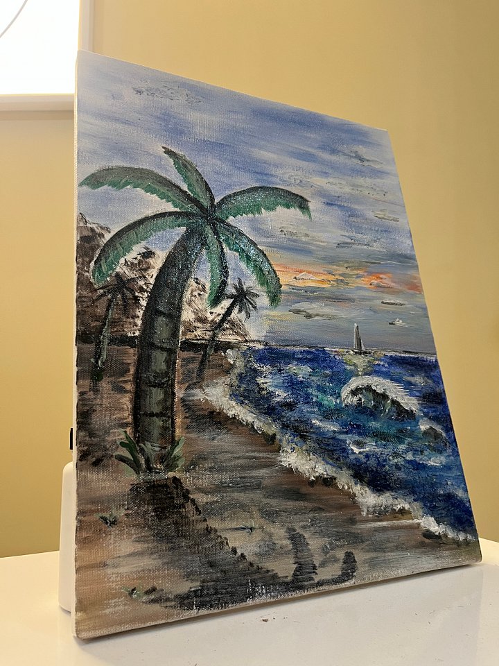 Palm Beach Oil On Canvas product image (2)