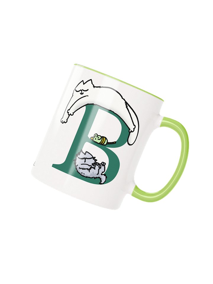 Cat Monogram Mug - B product image (23)