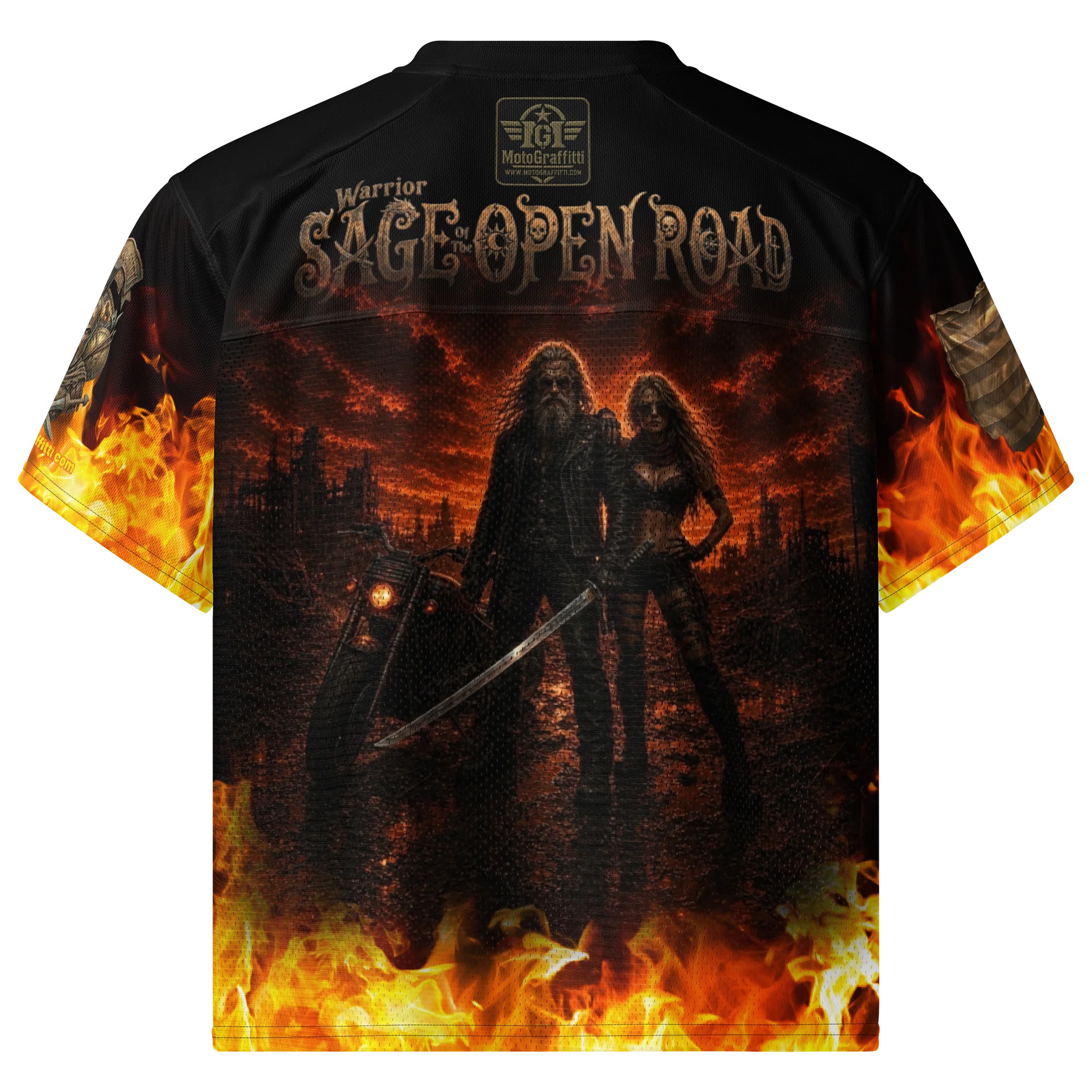 Legend of the MötoGraffitti Warrior Sage Football Jersey product image (2)