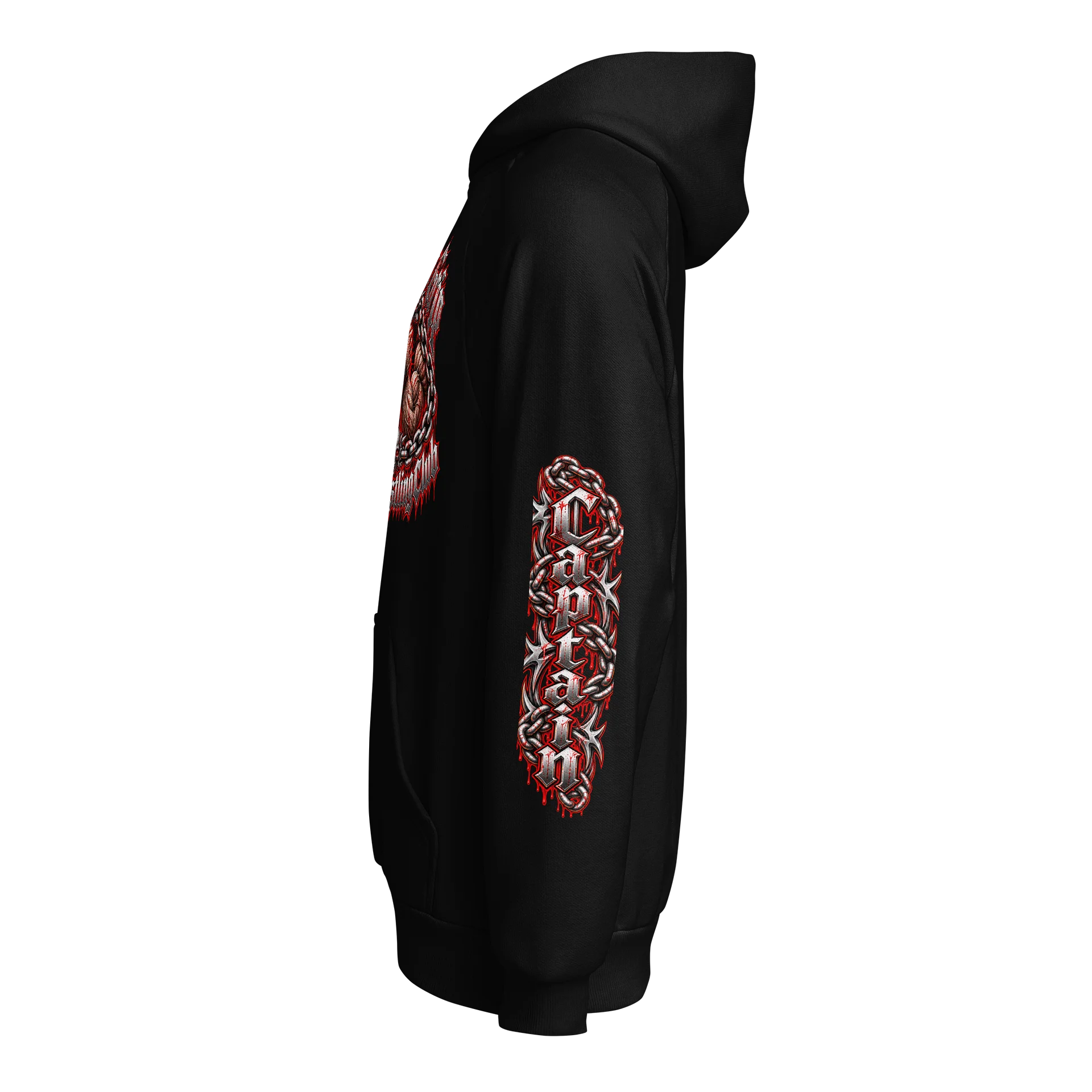 Death Grip Arm Wrestling Club – Reaper Captain Hoodie product image (5)