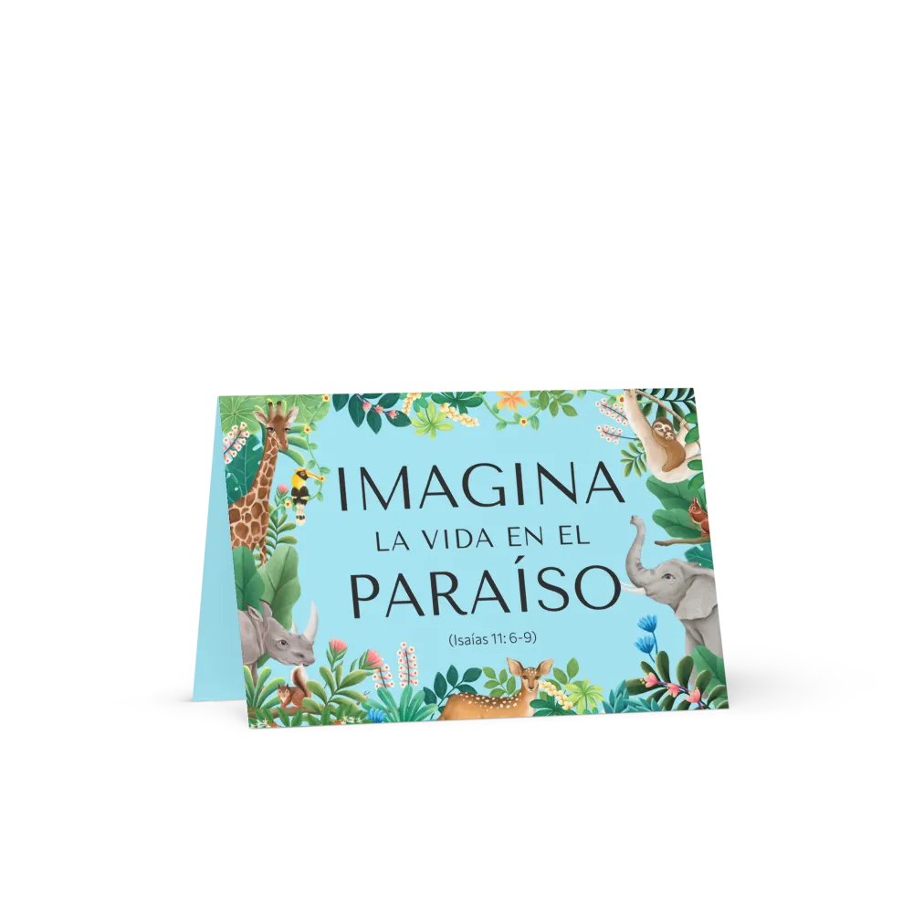 'Imagina la Vida en el Paraíso' Greeting Card product image (7)