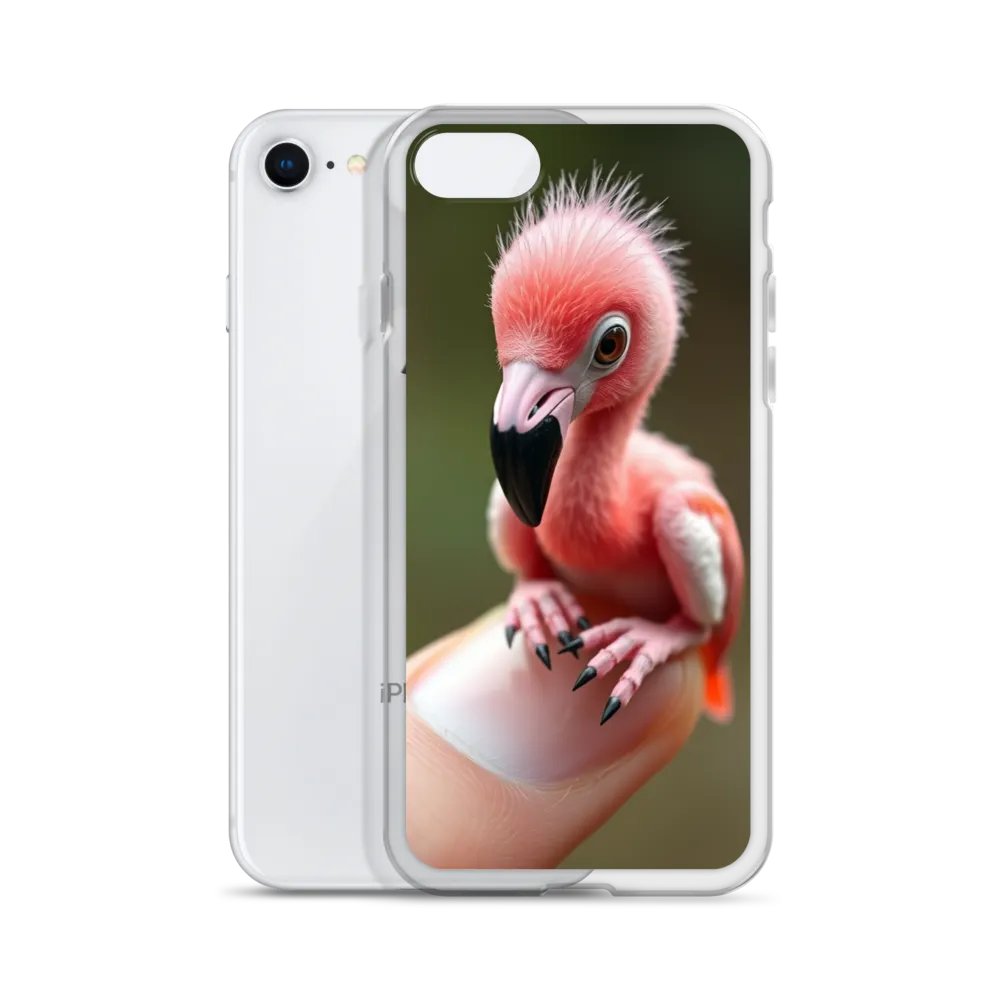 Whimsical Tiny Baby Flamingo iPhone® Case product image (51)
