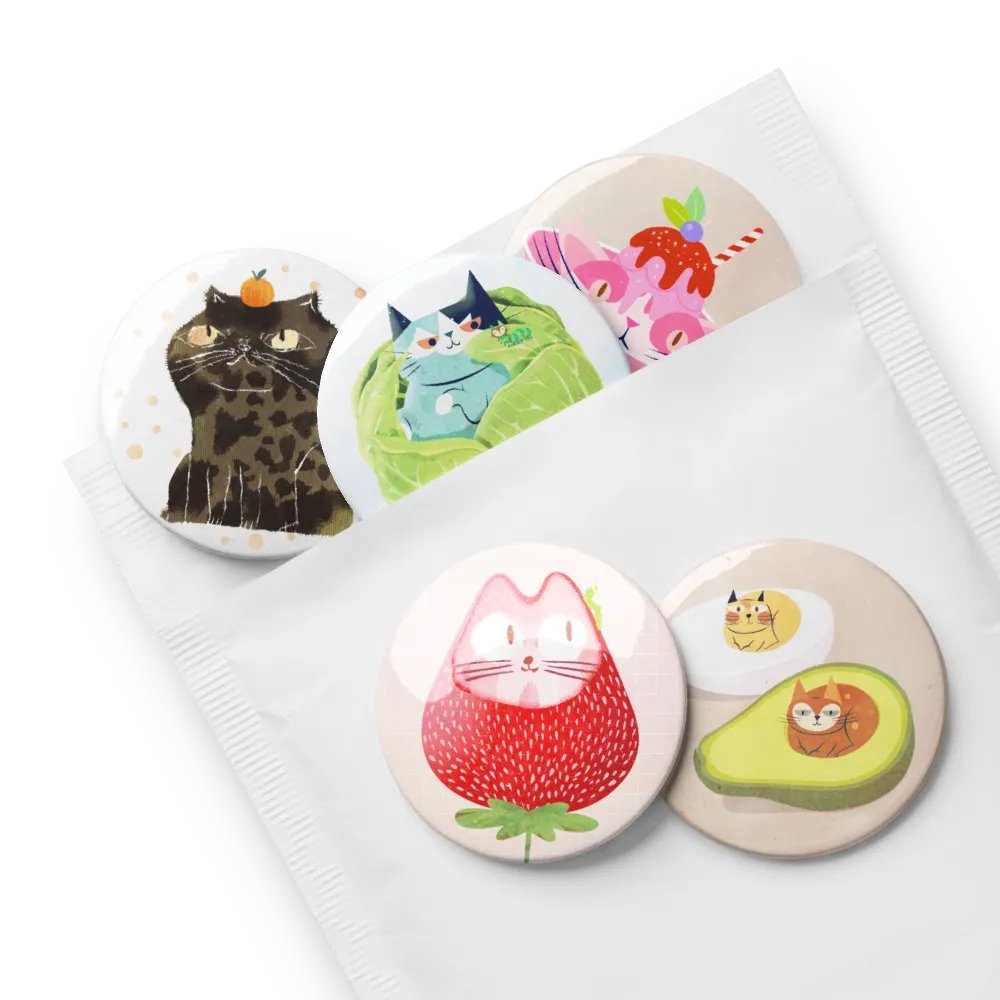 Pin Buttons Collection 1 (5 pcs) product image (2)