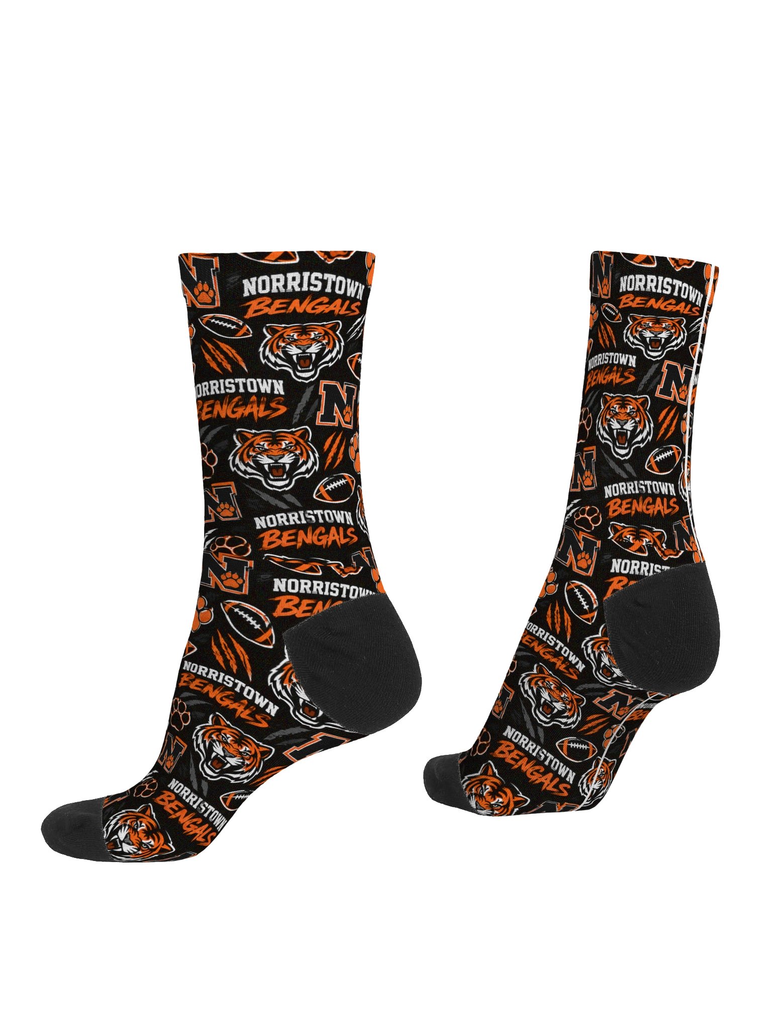 Norristown Bengals #4TheTown Game Day Socks product image (4)