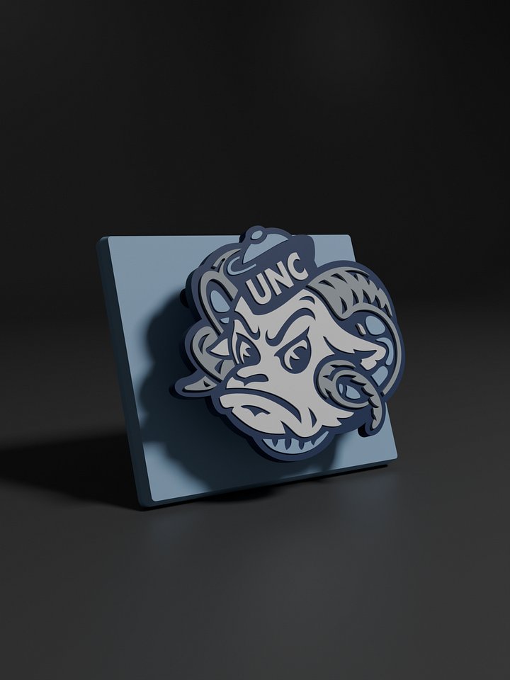 University of North Carolina Tar Heels 3D Printed Floating Logo Sign (Digital File Only) product image (1)