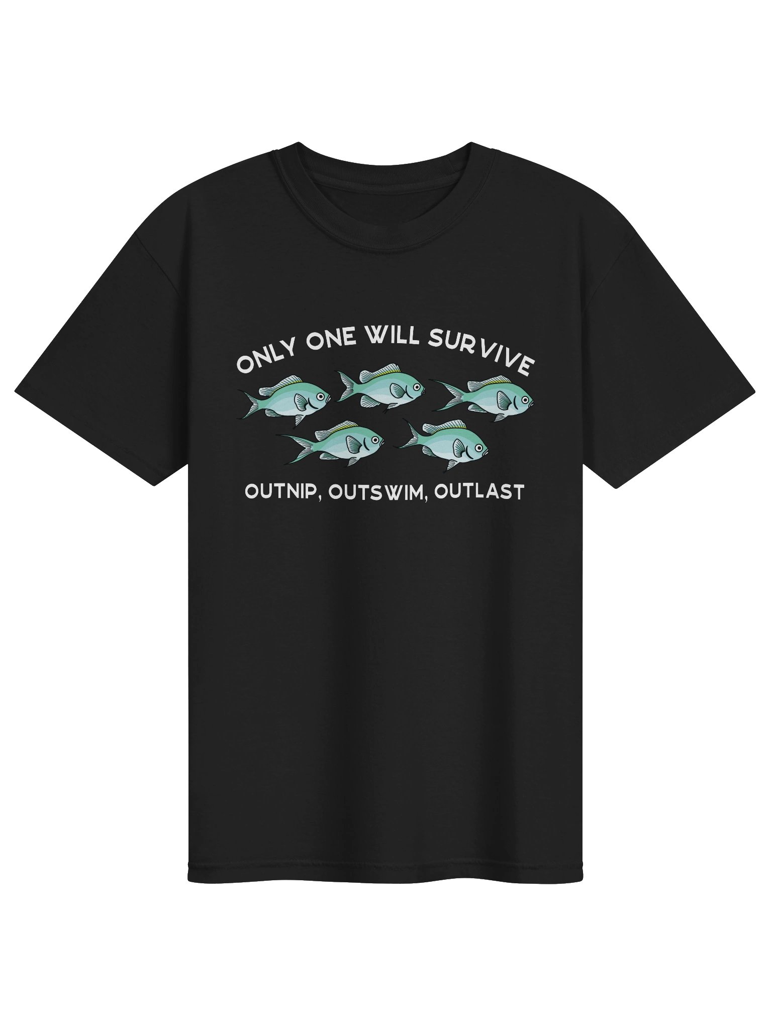 Only One Will Survive Green Chromis T-Shirt for Reef Aquarium Lovers product image (5)