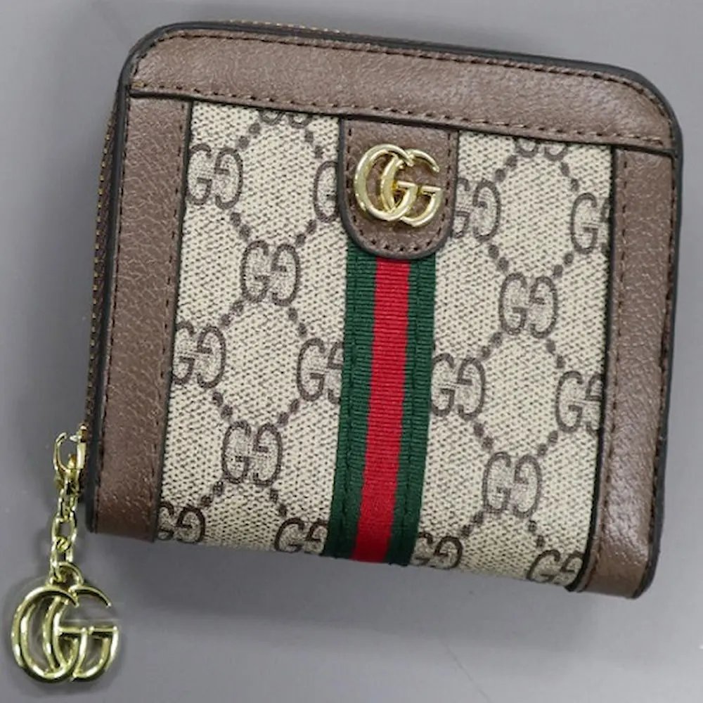 محفظة نسائية ماركة غوتشي هاي كوالتي بتصميم راقٍ وسحاب عملي - 13×10 سم product image (7)