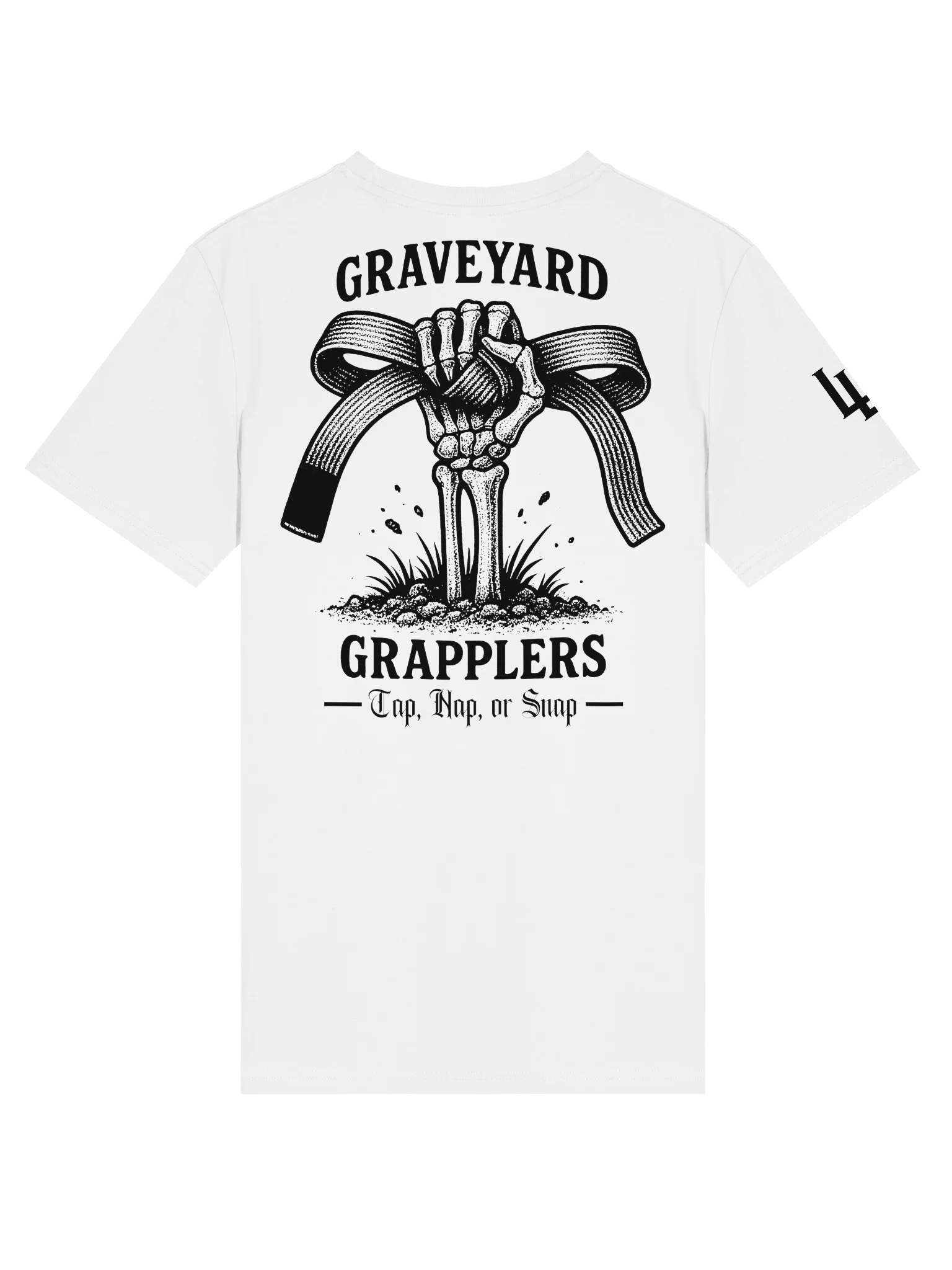 Graveyard Grapplers Ranked Tee | White Belt product image (1)
