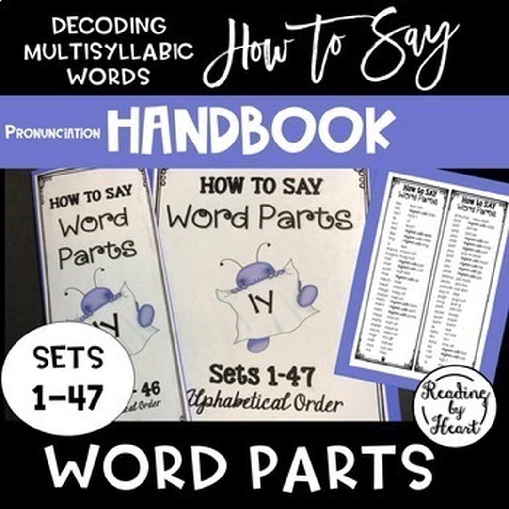 Word Parts: Tools - Pronunciation Guide product image (1)