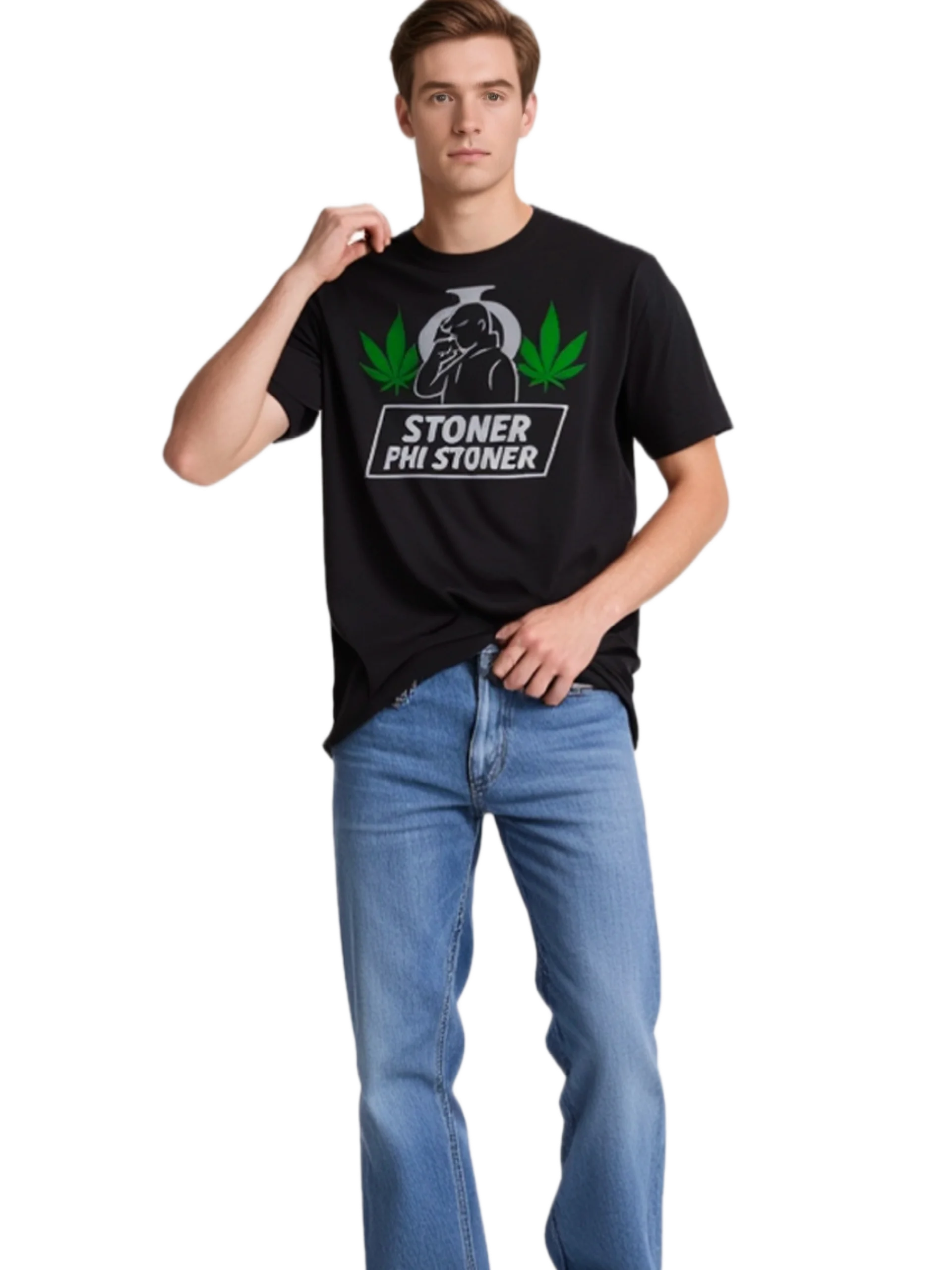 Stoner Phi Stoner Graphic Tee – Minimal Streetwear Logo Shirt | Urban Fashion Essential product image (5)