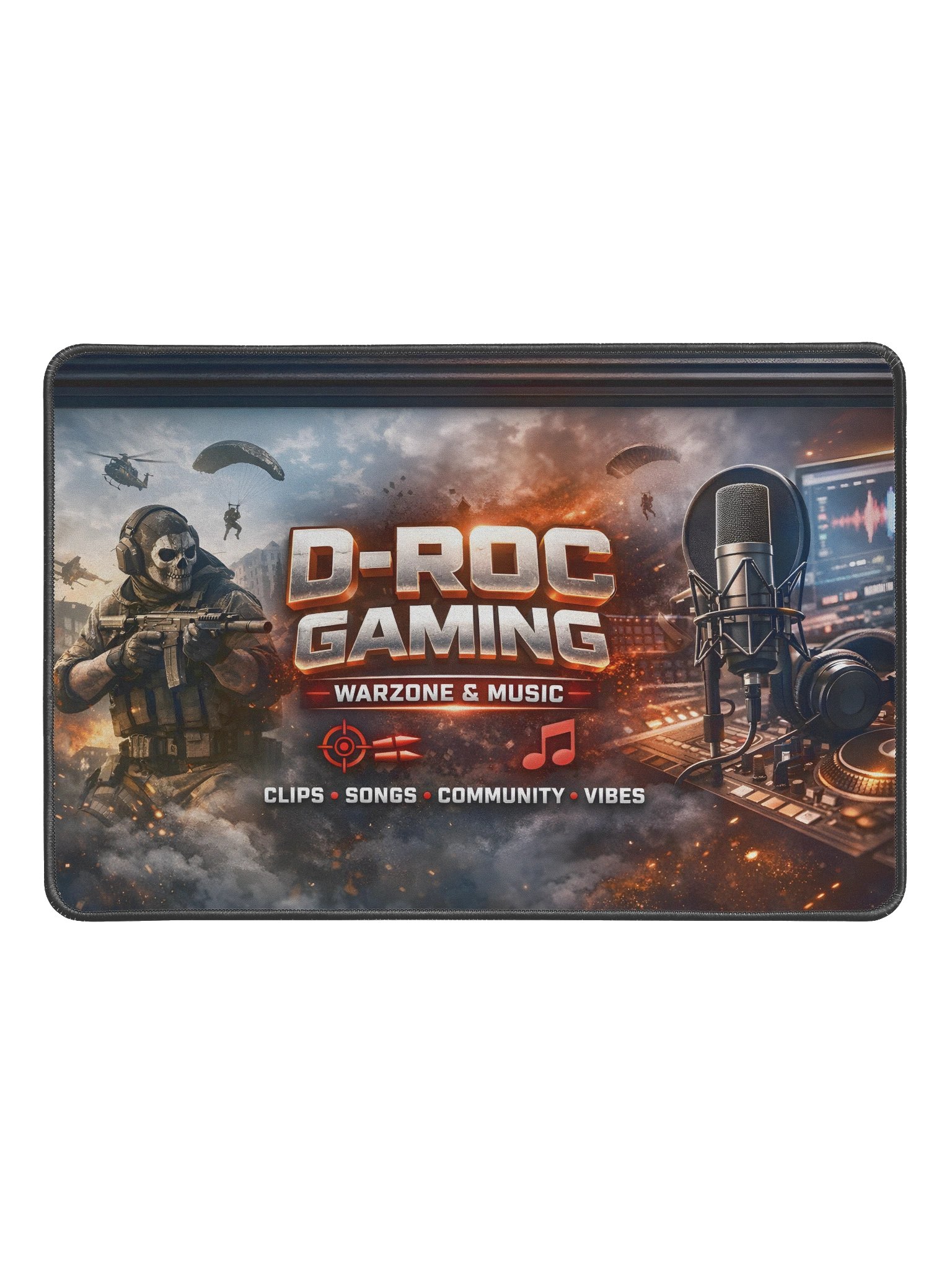 D-ROC Gaming Warzone & Music Desk Mat product image (1)