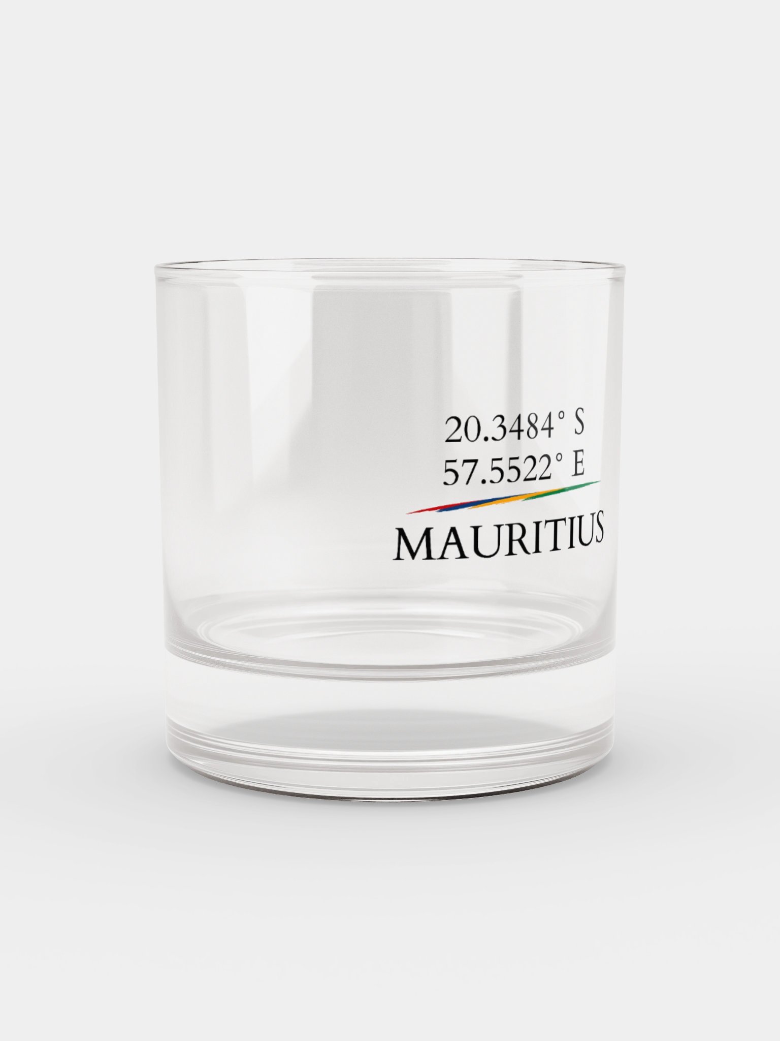 Mauritius Coordinates – Rocks Glass product image (2)