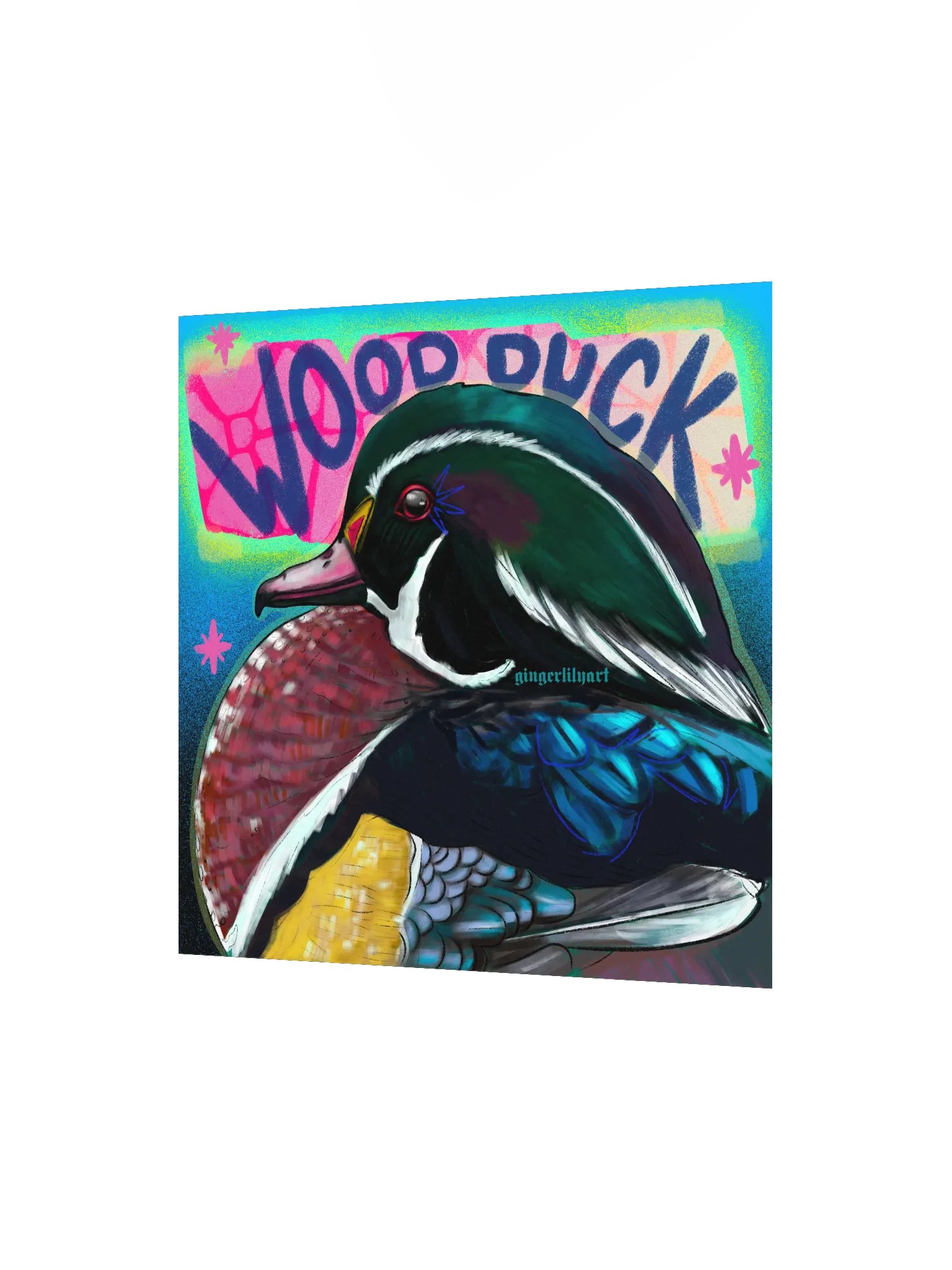 wood duck print product image (3)