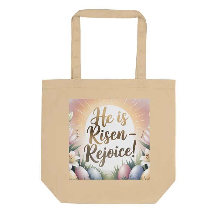 He is Risen – Rejoice - Eco-Friendly Easter Tote product image (3)