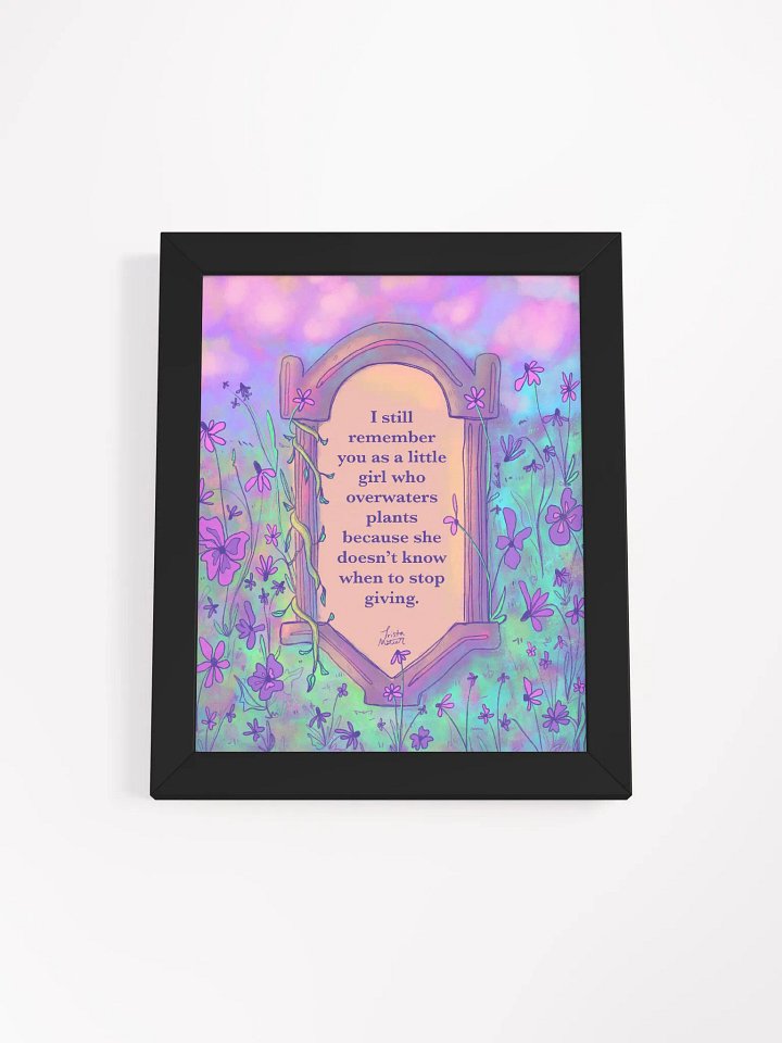 Overwatering Plants Framed Art Print product image (1)
