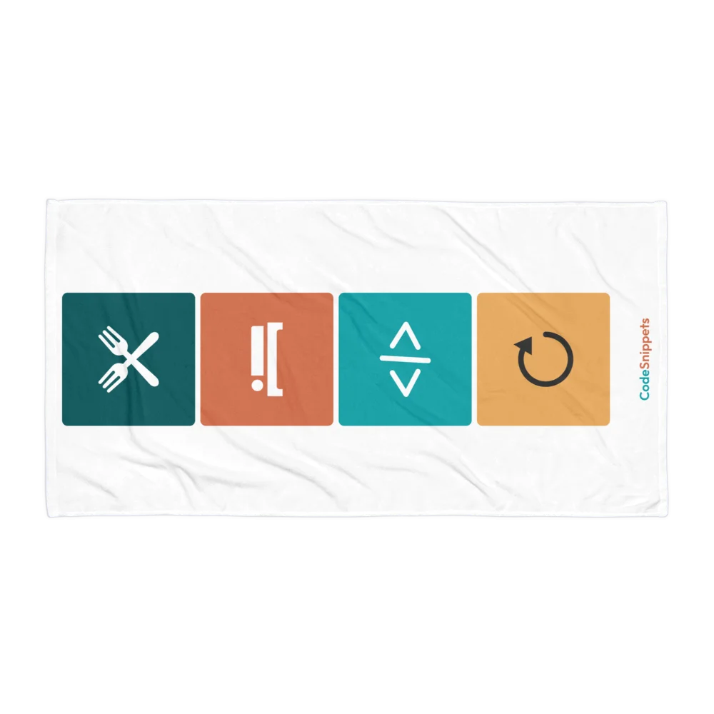 Emoji Code - Beach Towel product image (1)