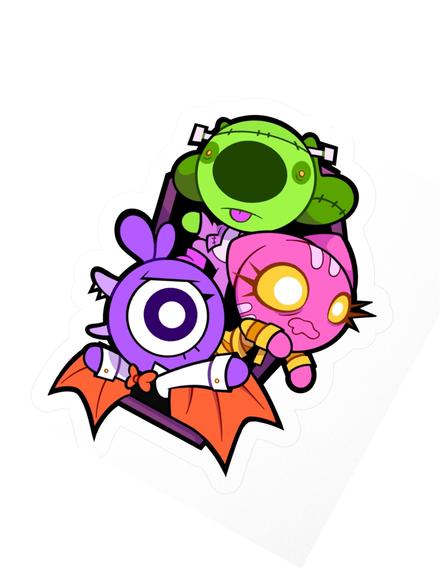 SPOOKY CAT BIRD DOG Sticker product image (5)