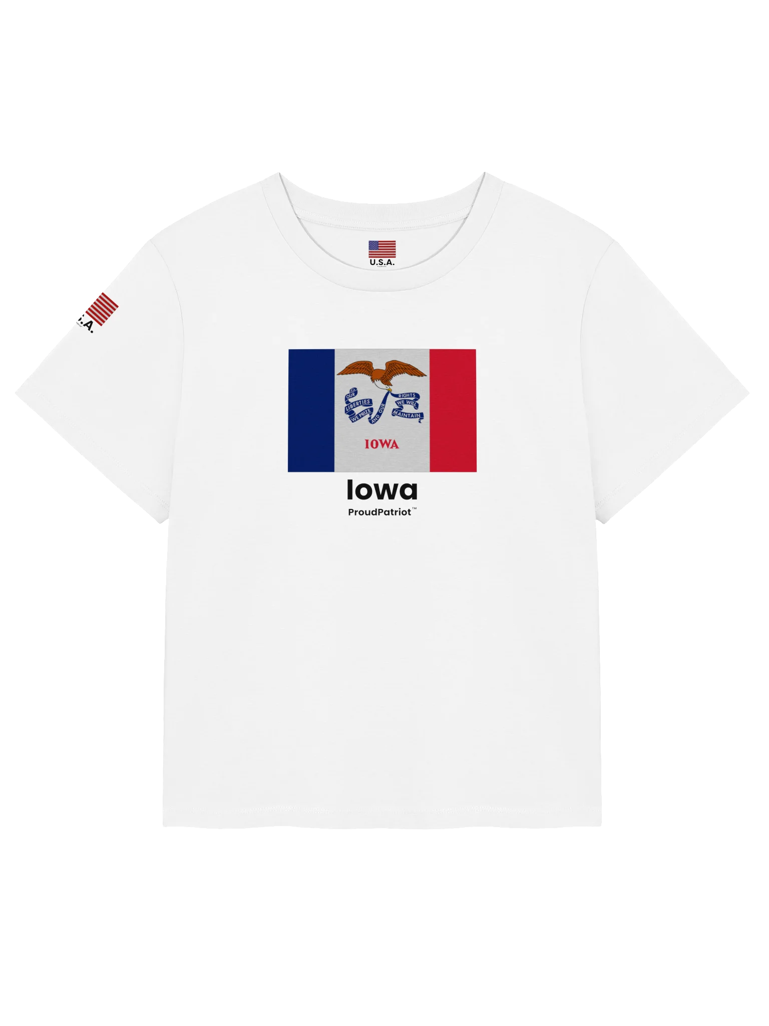 Iowa Women's Ribbed Neck T-Shirt product image (5)