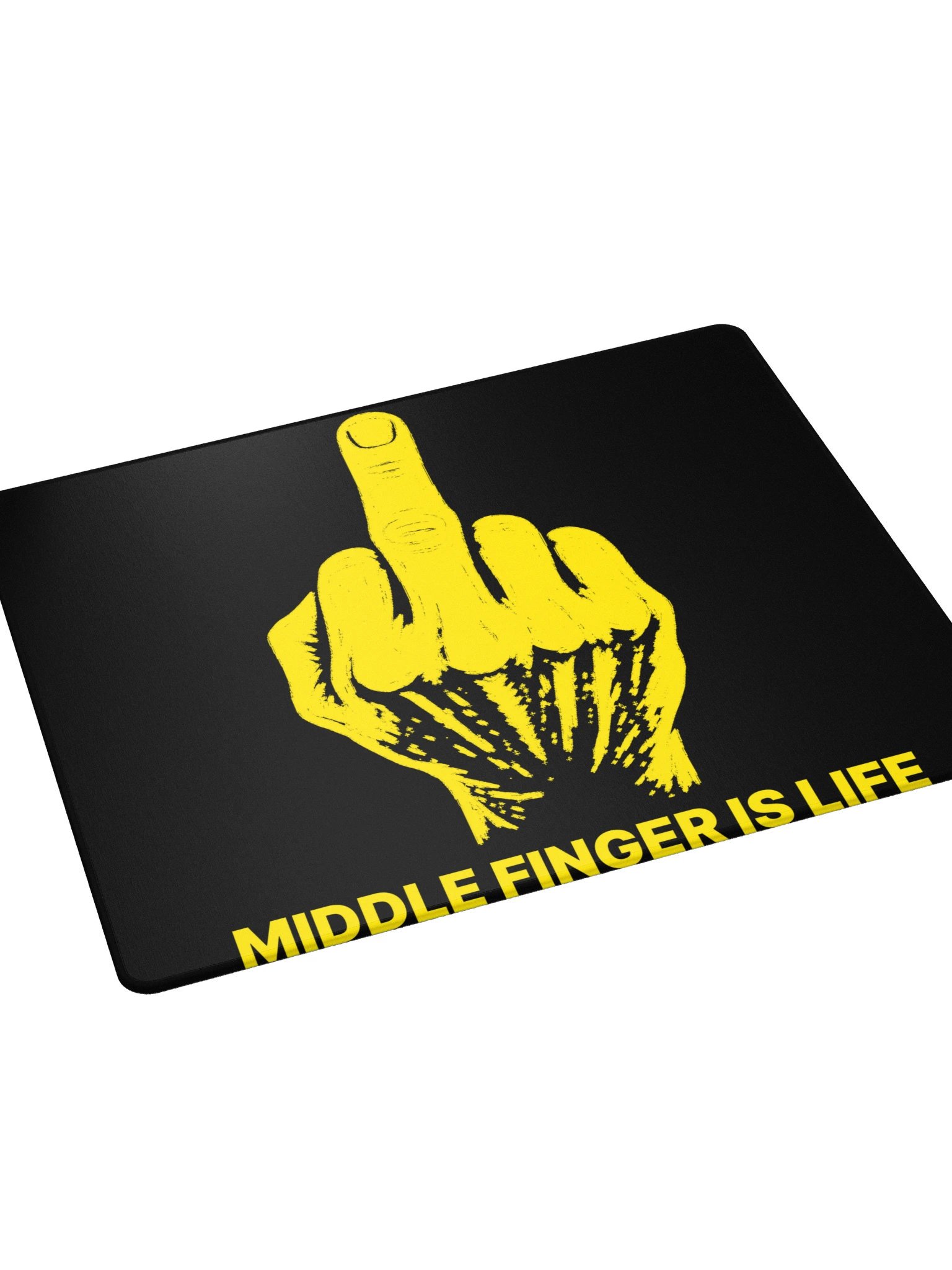 No ShopCo | Gaming Mouse Pad - Yellow on Black product image (4)