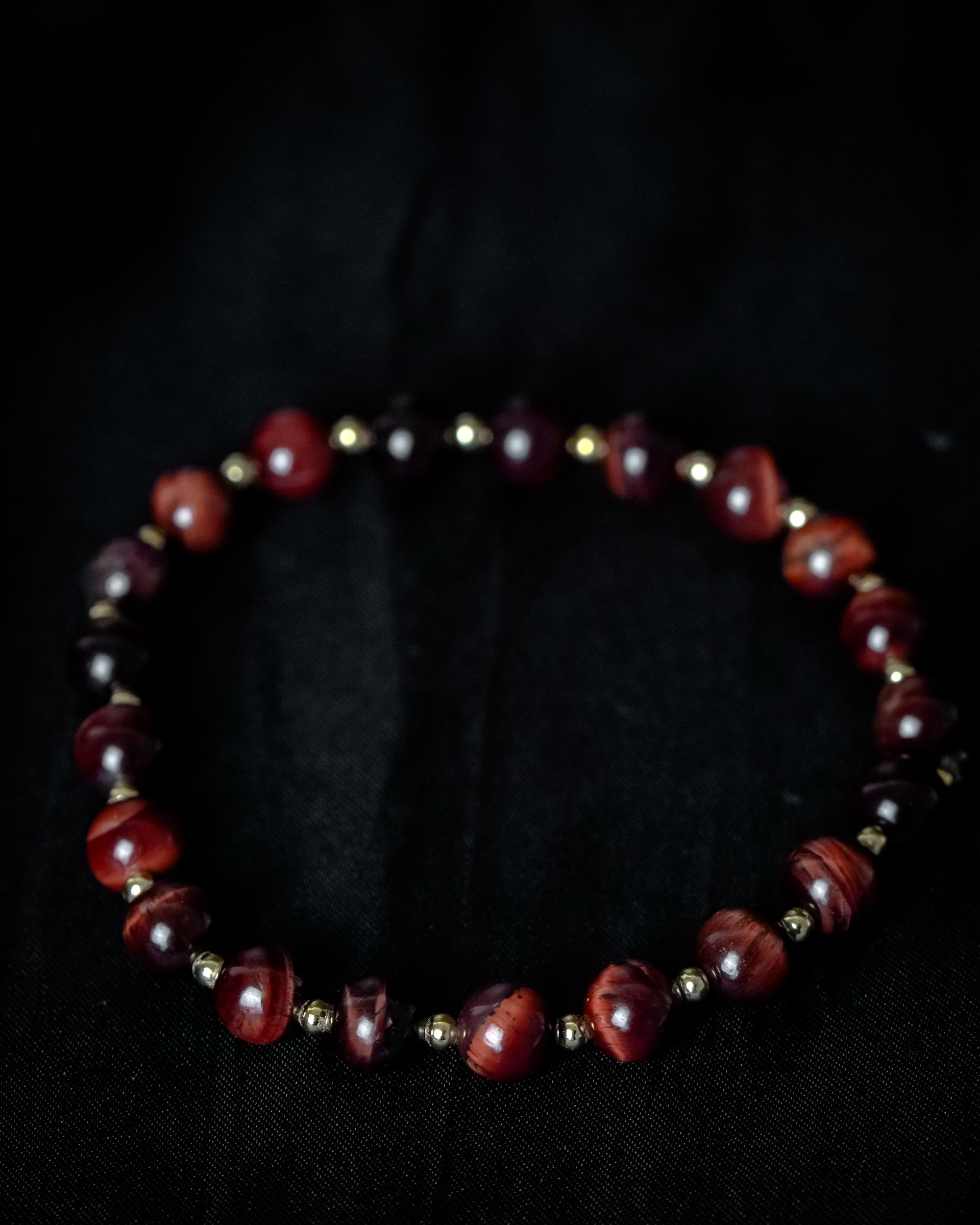 8.5" Red tiger's eye & Gold product image (2)
