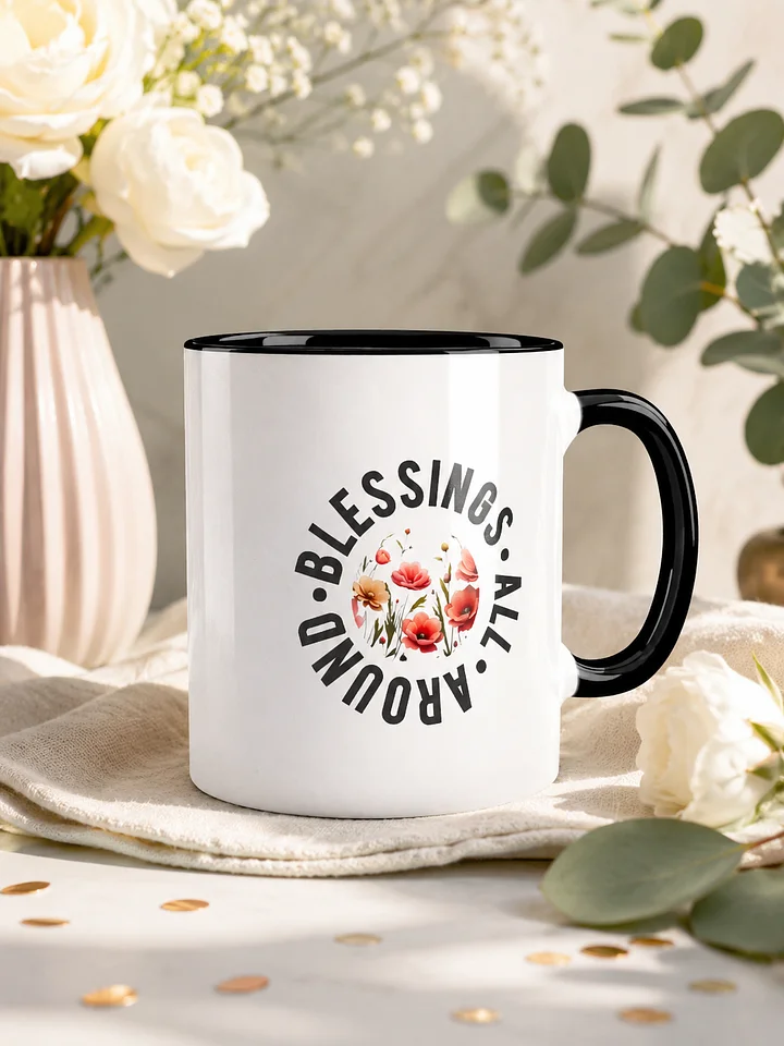 Vibrant Floral Symphony Ceramic Mug product image (1)
