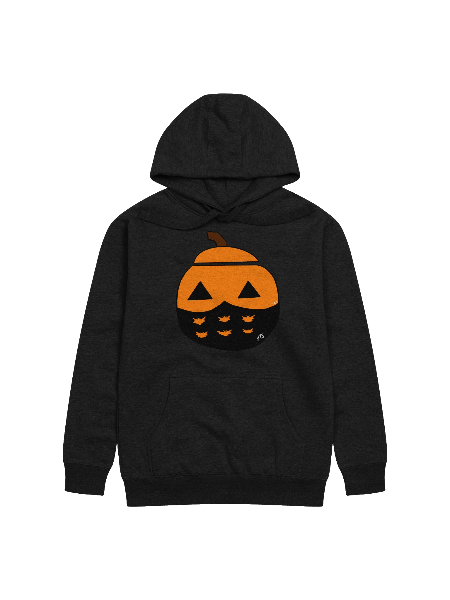Mask-O-Lantern hoodie (black mask) product image (1)