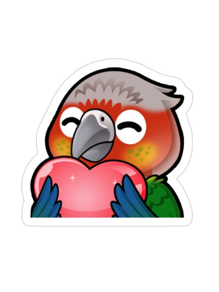 PEBBLES HEART STICKER product image (1)