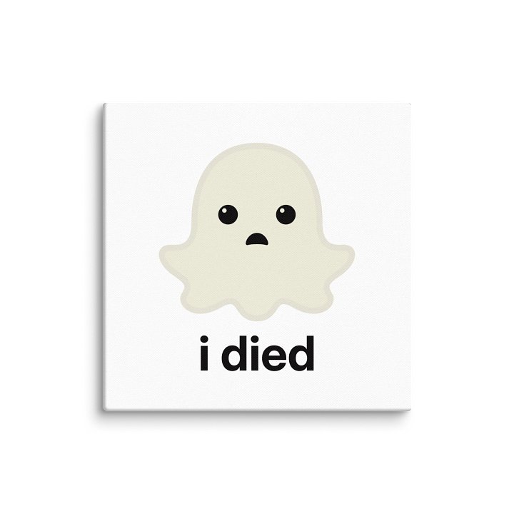Sad Ghost Canvas Print product image (12)