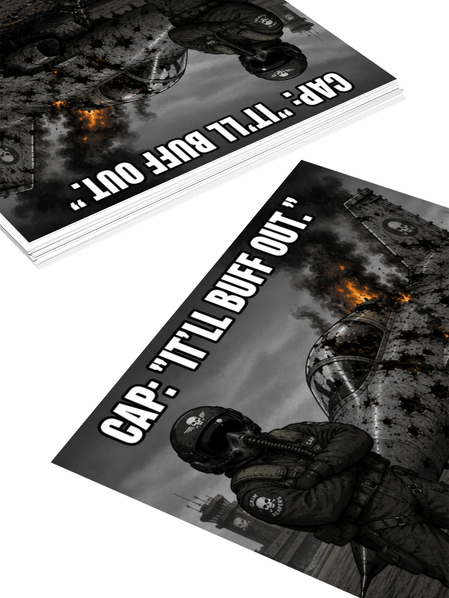 CAP: "It'll Buff Out." Sticker product image (4)