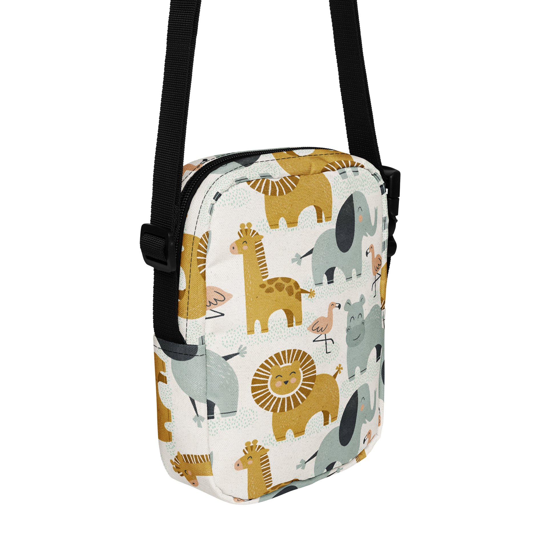 Retro Jungle Animals All-Over Crossbody Bag product image (3)