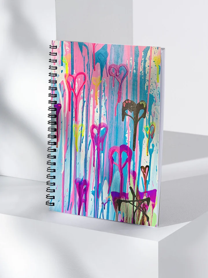 Dripping Hearts Journal Spiral Notebook product image (1)