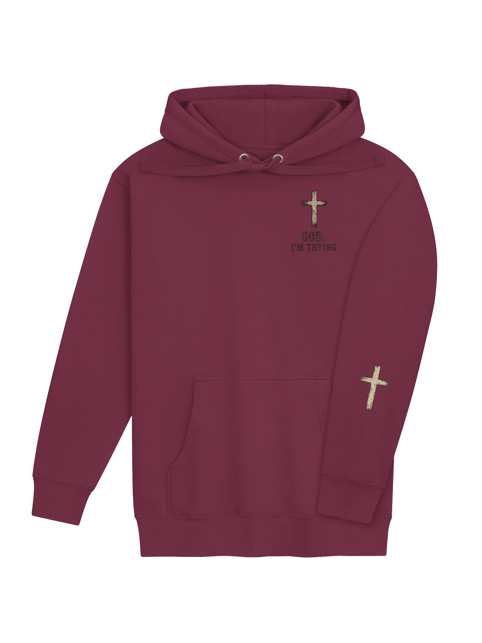 God, I'm Trying Premium Hoodie product image (29)