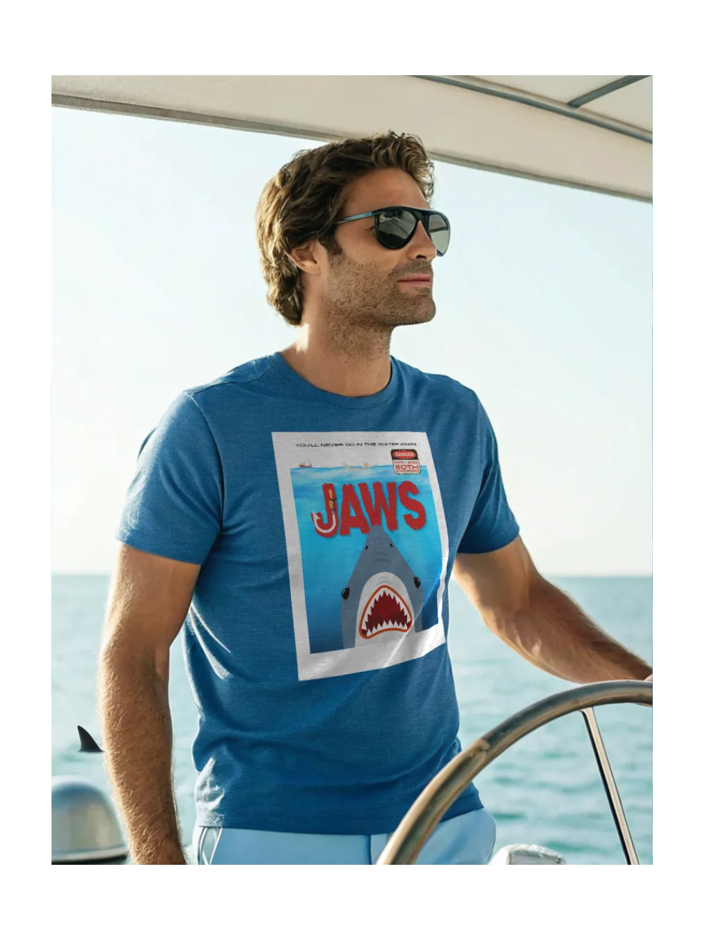 JAWS POSTER - 50TH ANNIVERSARY - TEE product image (5)