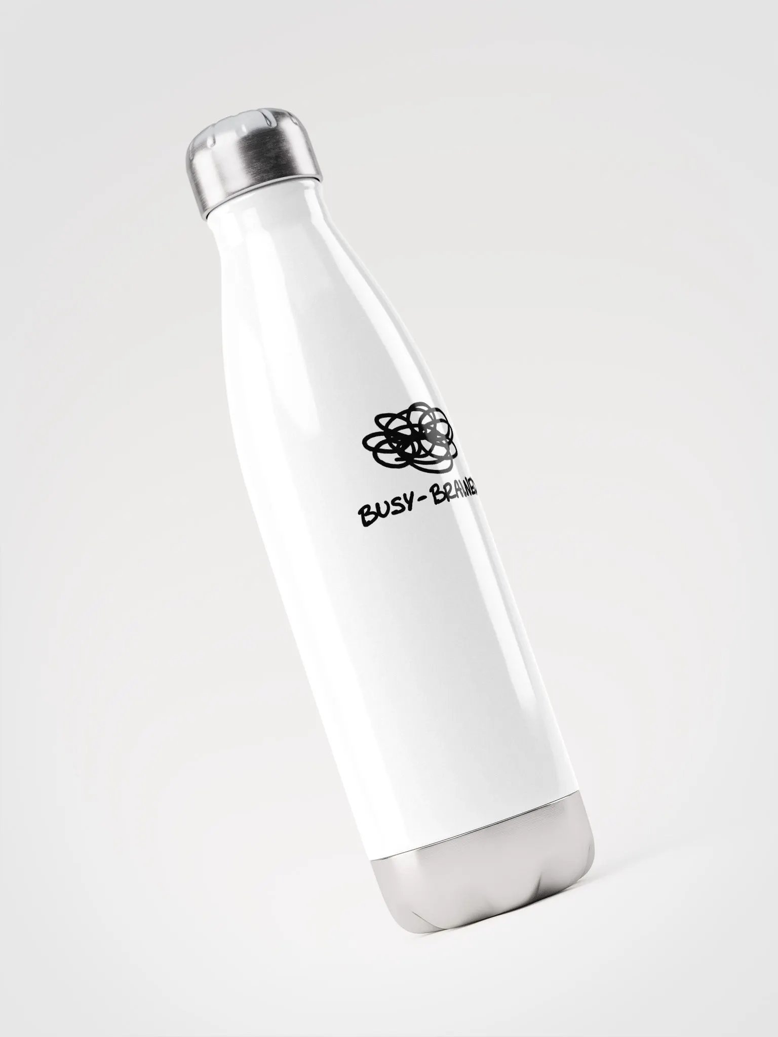 BUSY-BRAINED stainless steel water bottle product image (1)