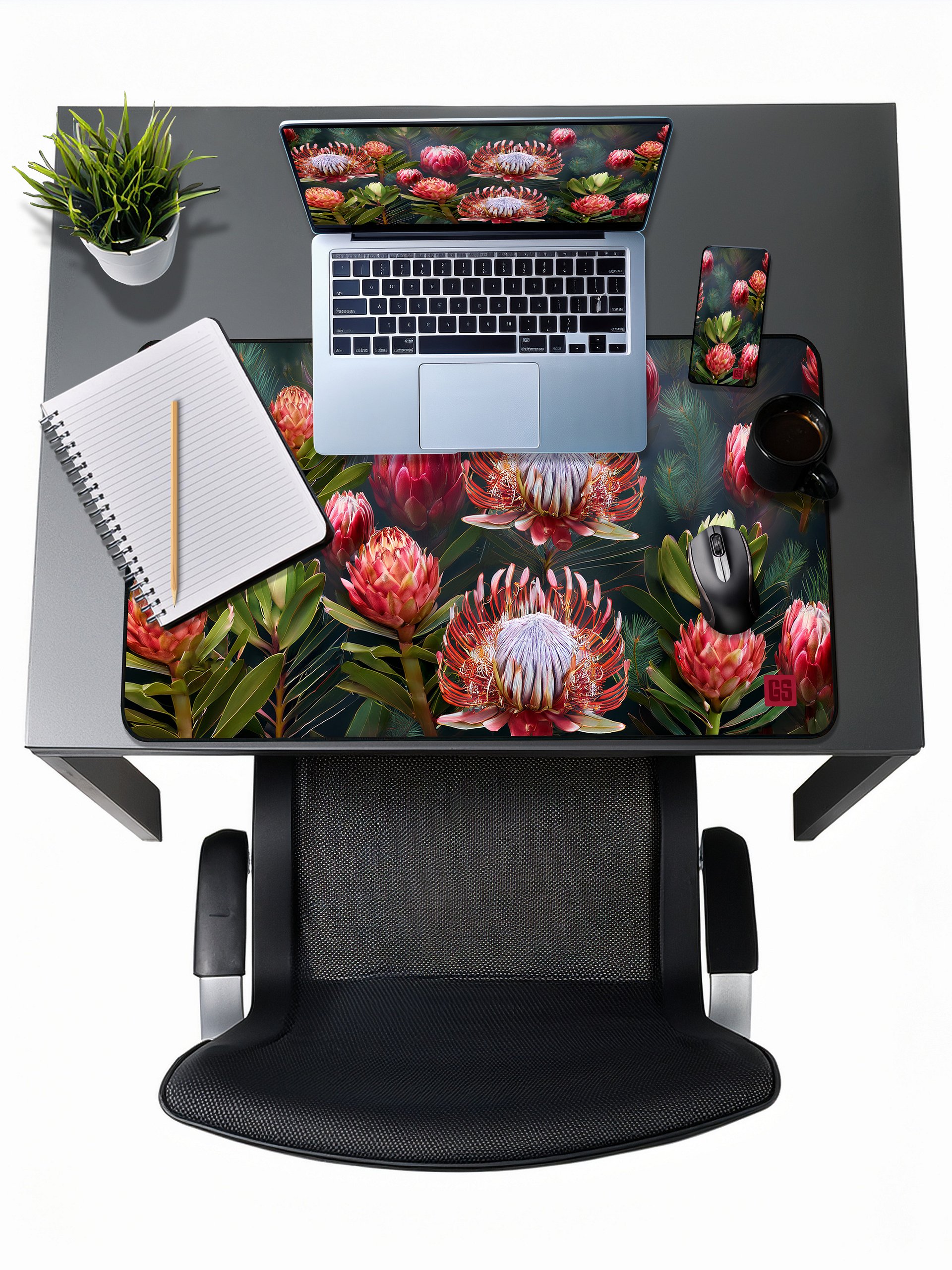 Protea Flower Desk Mat product image (1)