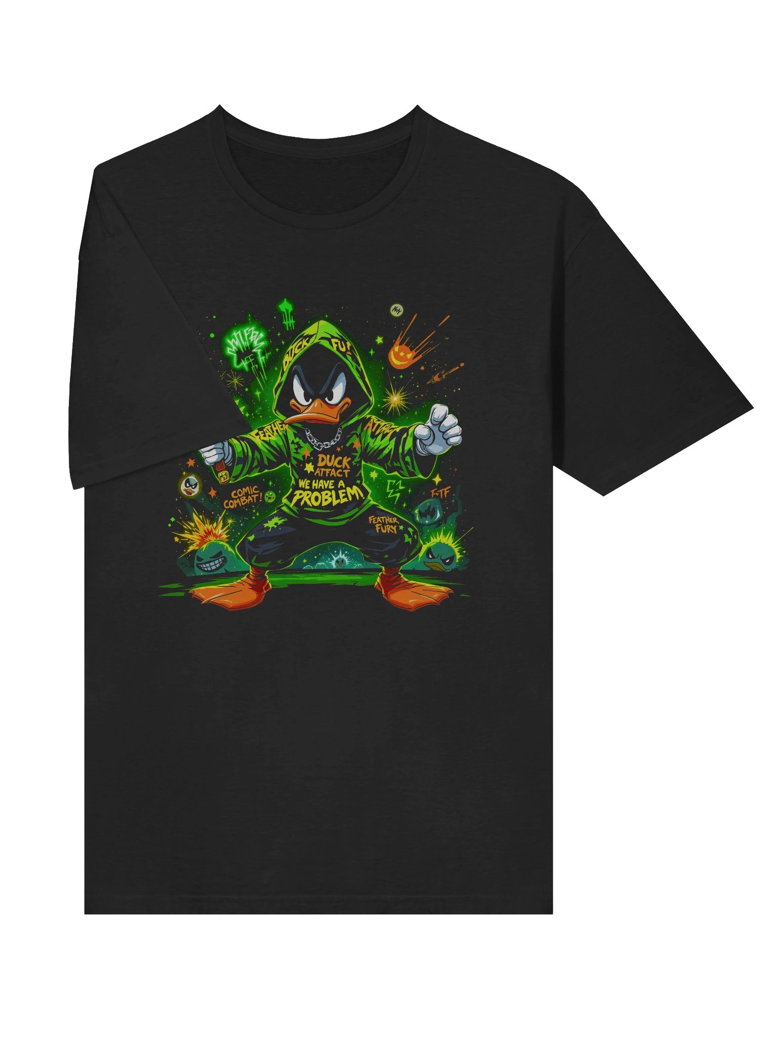 Explosive Duck Comic Hoodie T-Shirt - Unisex T-Shirt – Premium Printed T-Shirt for Everyday Casual & Streetwear product image (5)