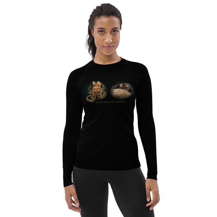 Coconut Octopus - Classic Black - Women's Rashguard product image (1)